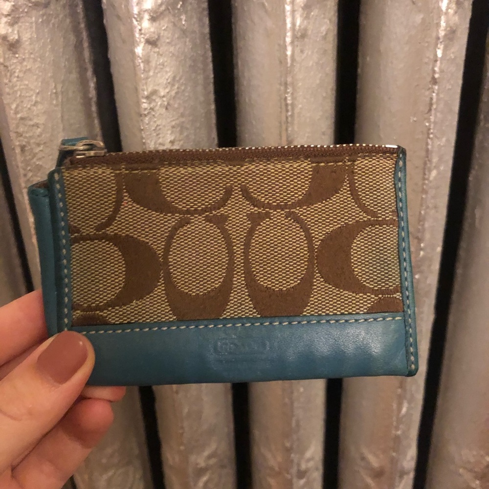 Blue Coach Change Purse